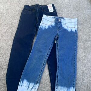 2 Pairs Girls Jeans/Jeggings Size 7